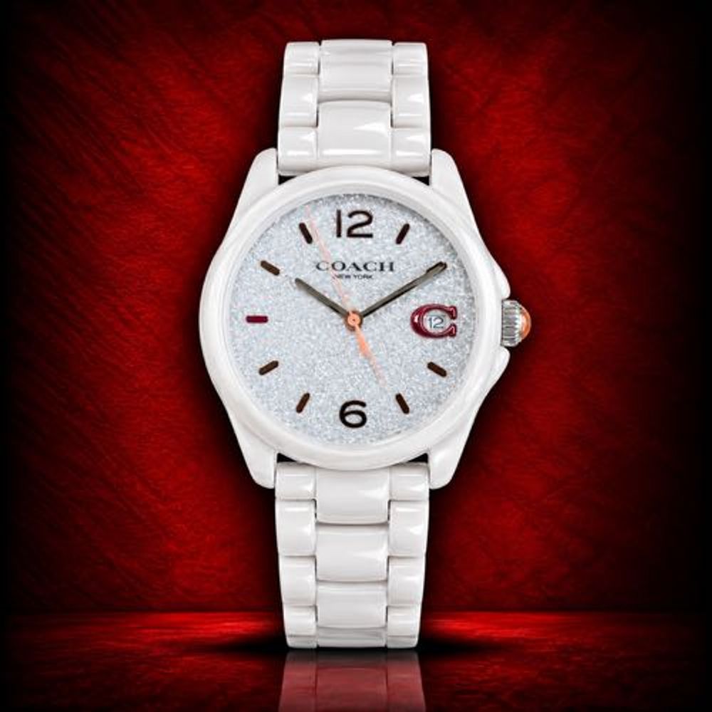 Authentic Grade Coatch Greyson Pink Ceramic Watch