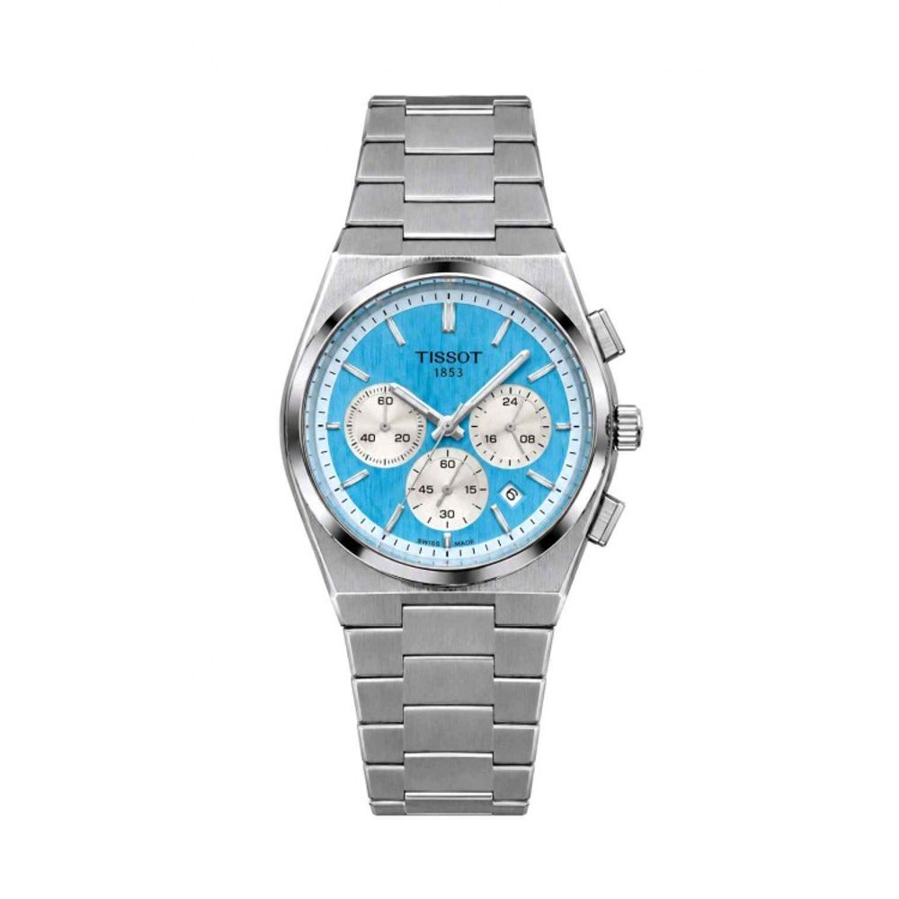 Tisot_ PRX Chronograph tiffany dial F410