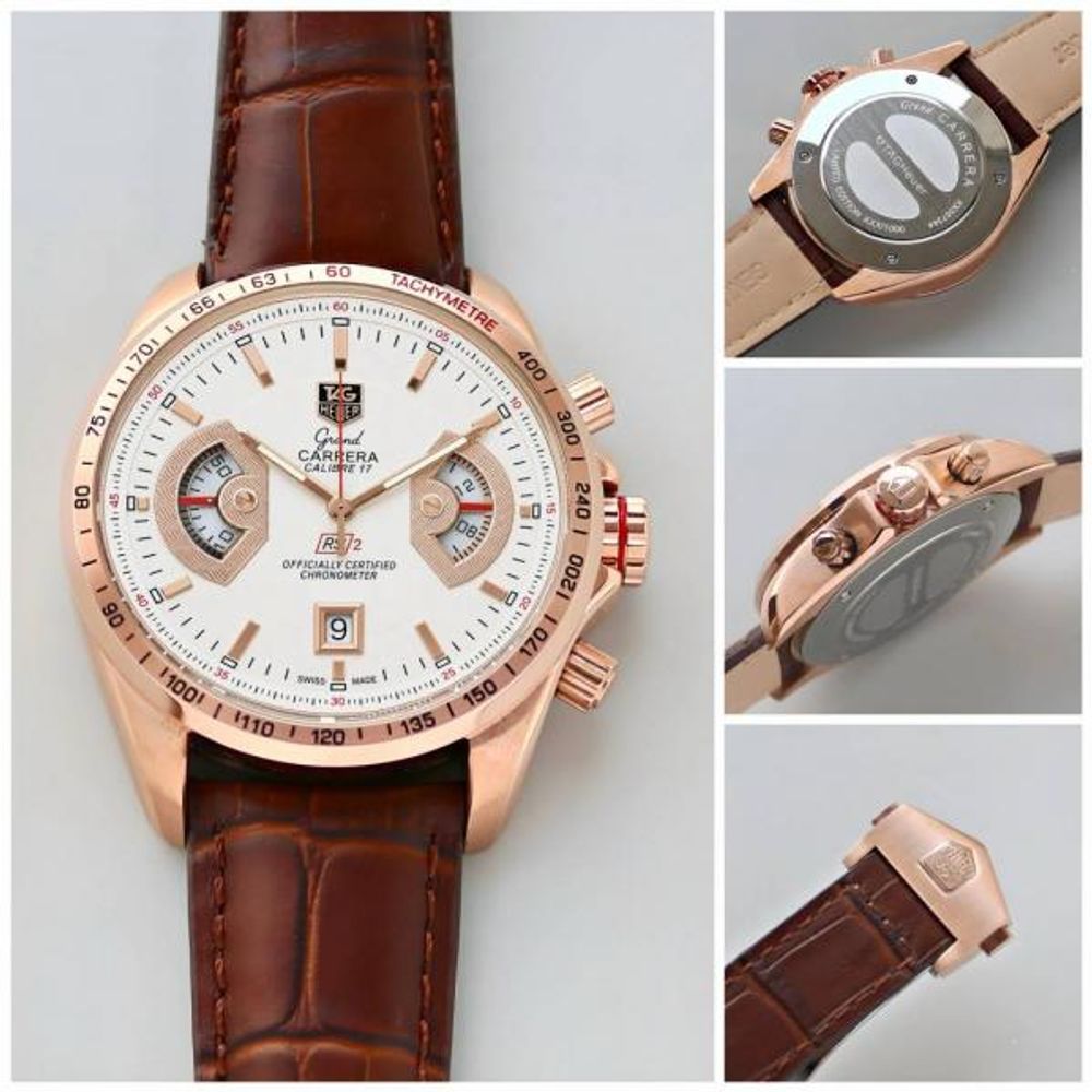 Tag heuee_r carrera calibre 17 brown white