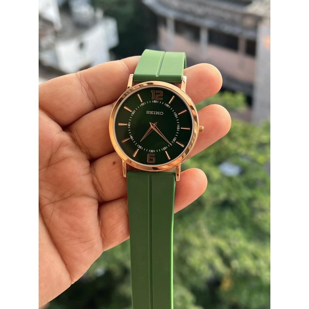 SEIKO SLIM GREEN PREMIUM WATCH