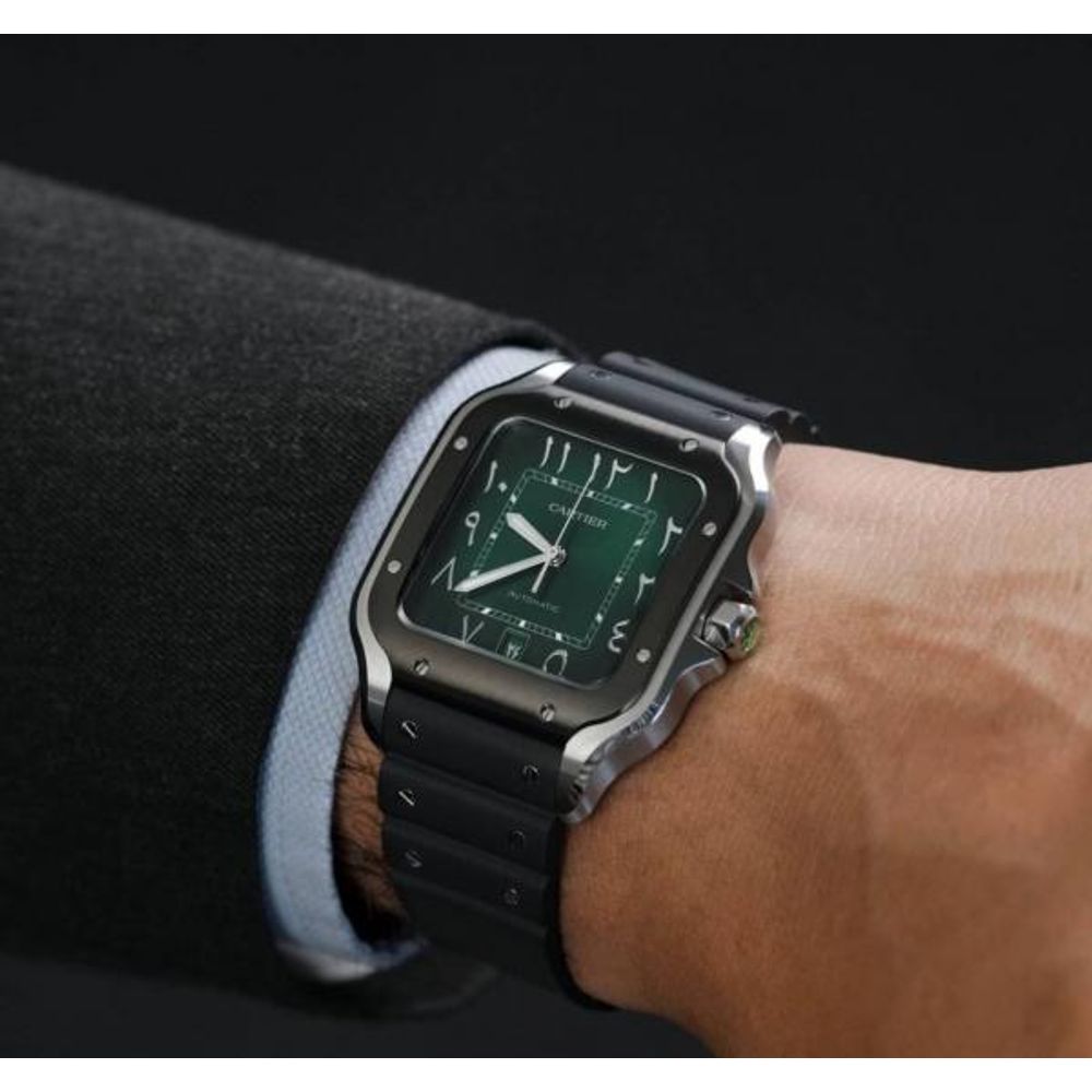 Cartiie_r Santos Automatic black green arabic