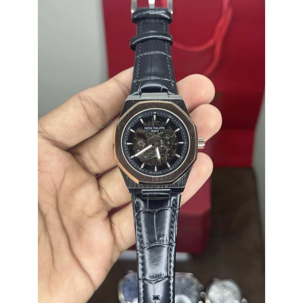 Patek Philippe Skeleton Copper Black Automatic Watch