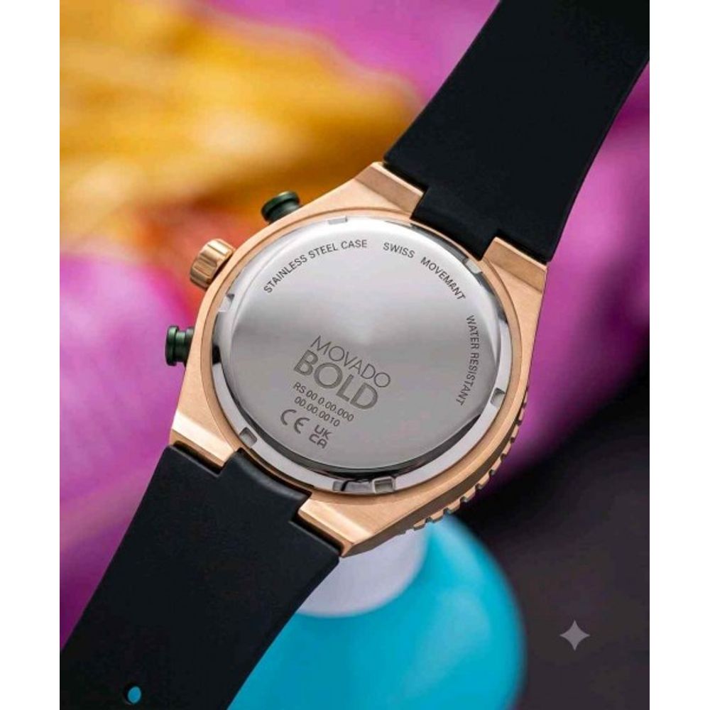 MOVADO BLACK GREEN F1012