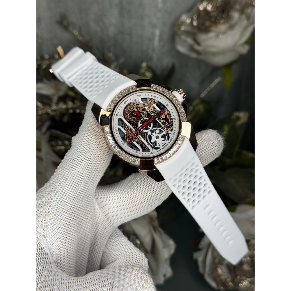 Jacob&Co. Ram Copper White Diamond Premium Quartz Watch