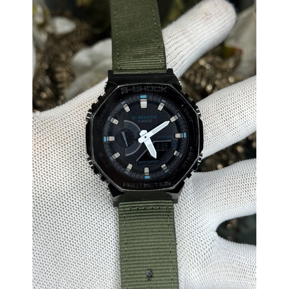 Gshock Ga2100 Gunmetal Green Premium Watch