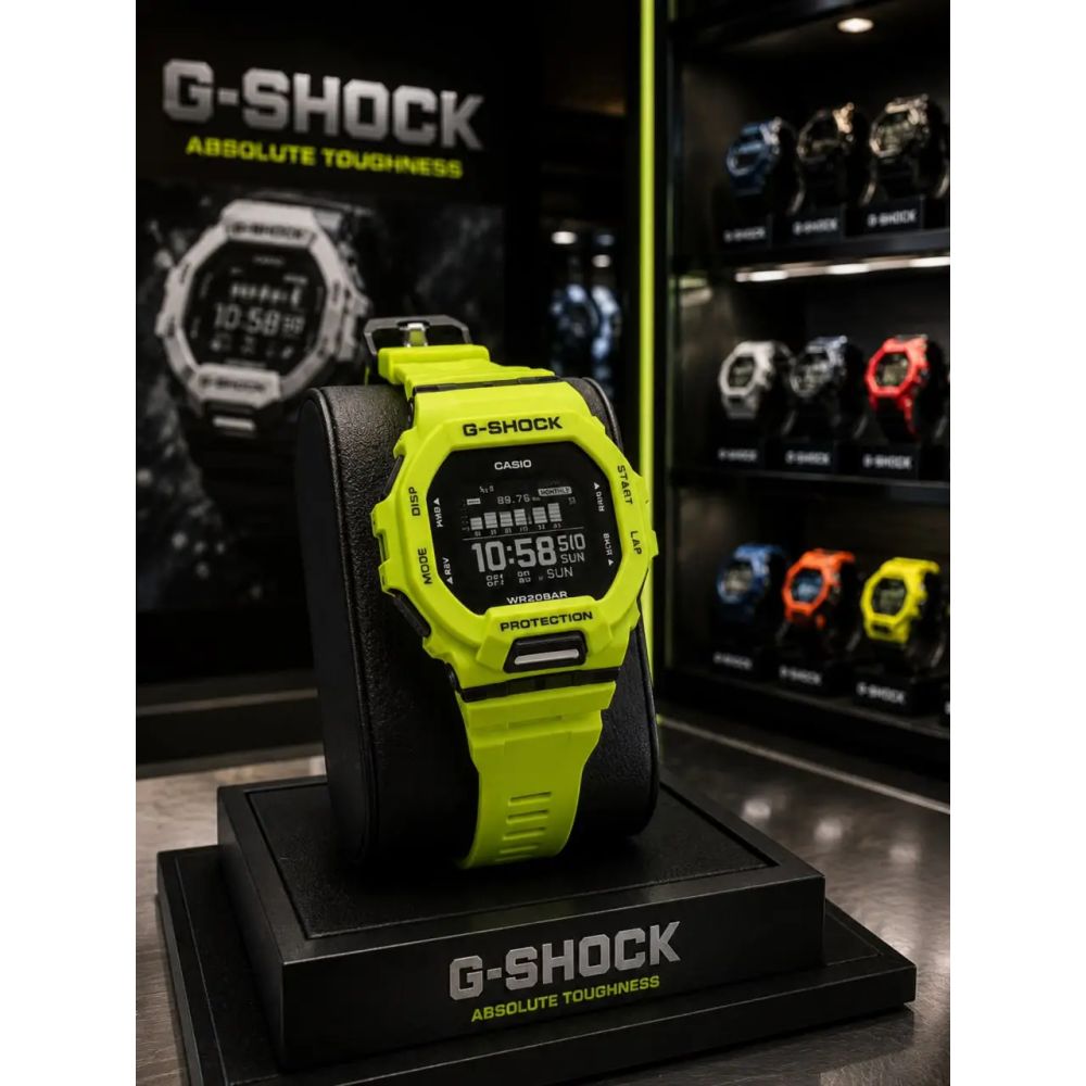 Casio G-Shock GBD-200-9DR Digital Dial Lime Green