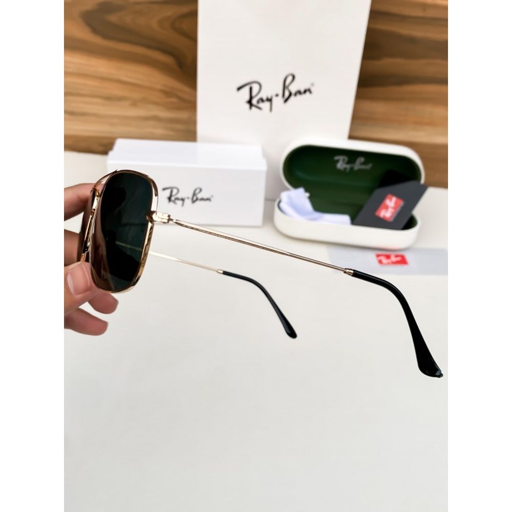 REY BAN GOLD BLACK MARSHAL 77