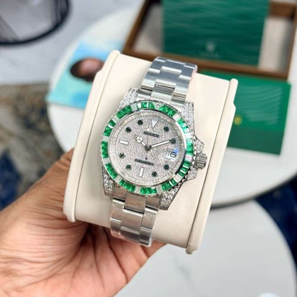 Rollex Submariner Off Catalog Diamond Bezel Diamond Dial
