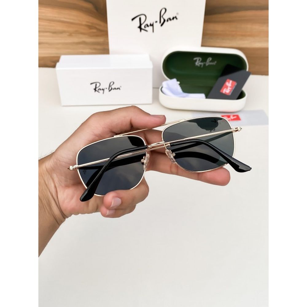 REY BAN GOLD BLACK MARSHAL 77