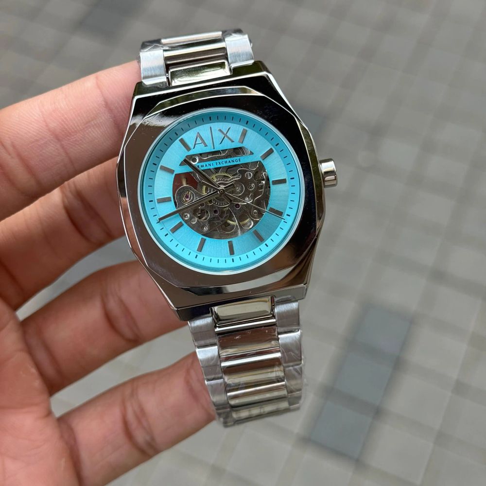 Arman i Exchange Skeleton Square Open Machine Silver Tiffany