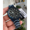 Hugo Bos globetrotter chronograph blue steel strap  hvy 11 (4)