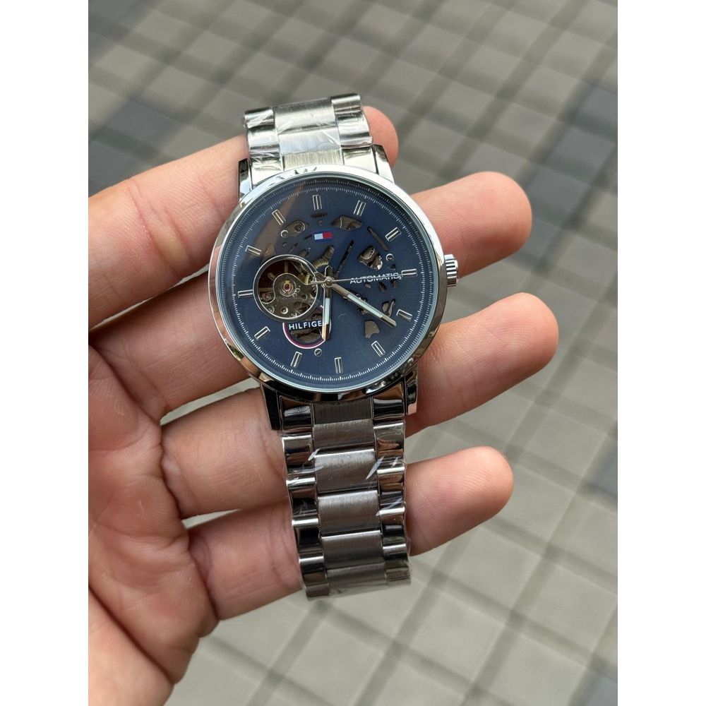 Tommy Hilfige r Automatic Silver Blue