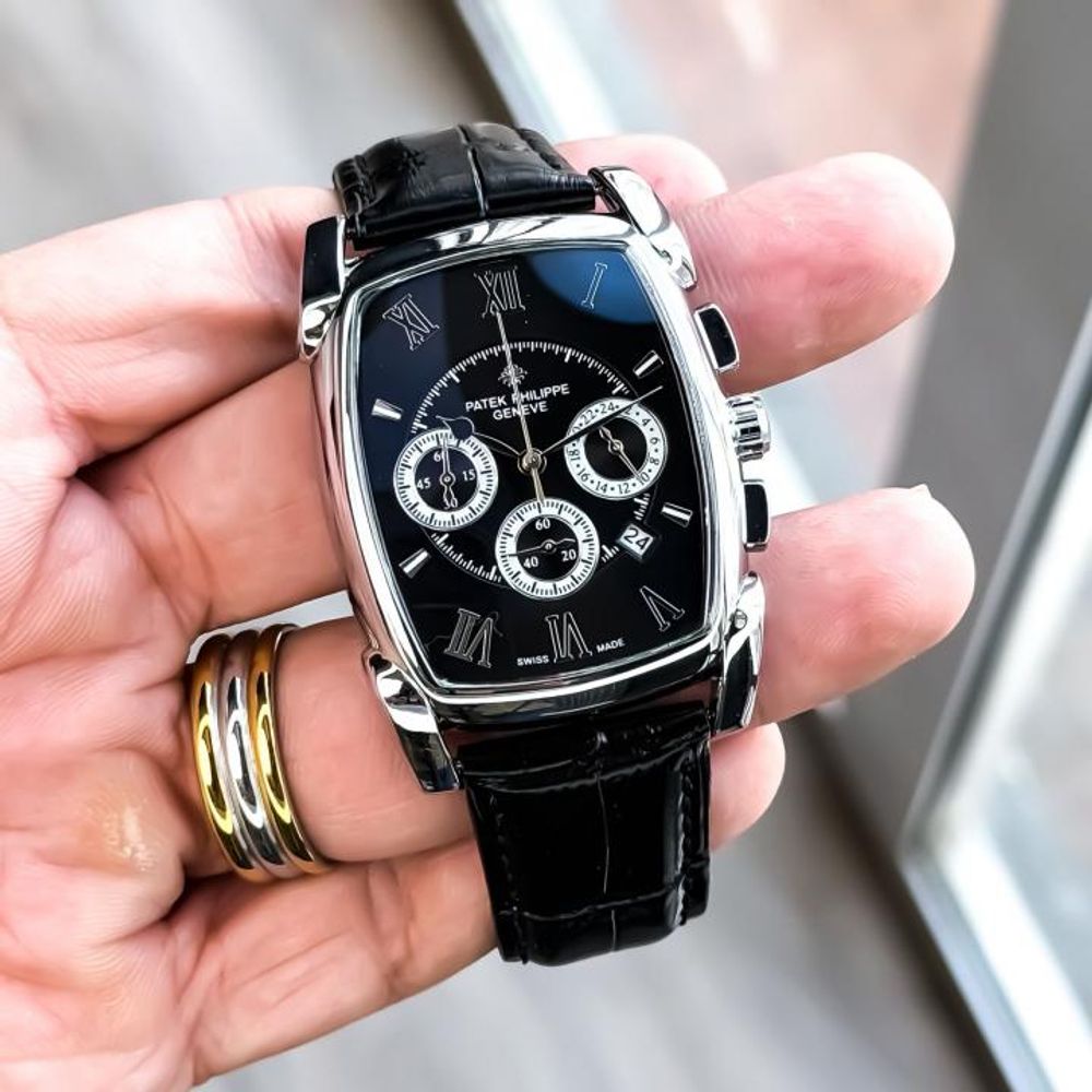 PATEK_PHILLIPPE MEN WATCH SILVER BLUE