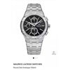 Maurice Lacroix Aikon Chronograph Silver Black Metal AUTHENTIC Store Quality