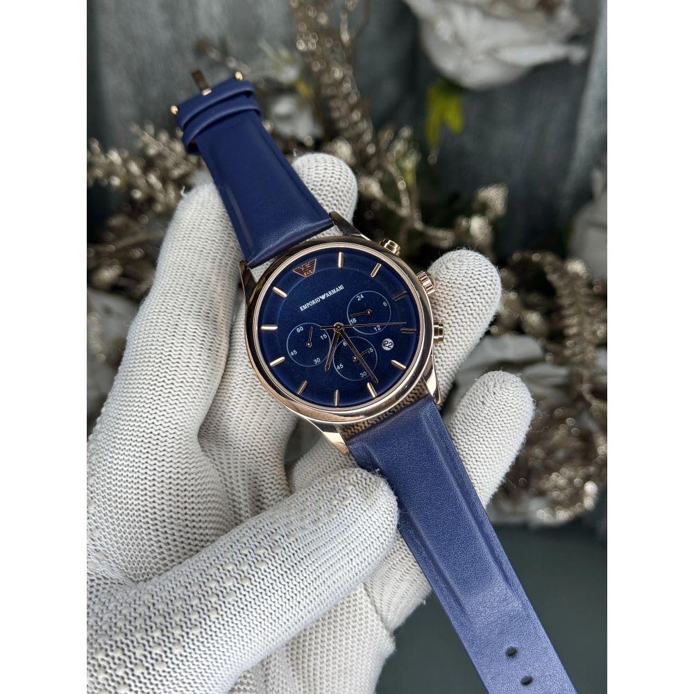 Emporio Arman i Copper Blue Chronograph Premium Watch