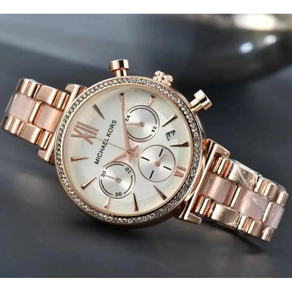 Michael Kor_s Sofie Rose White Dial