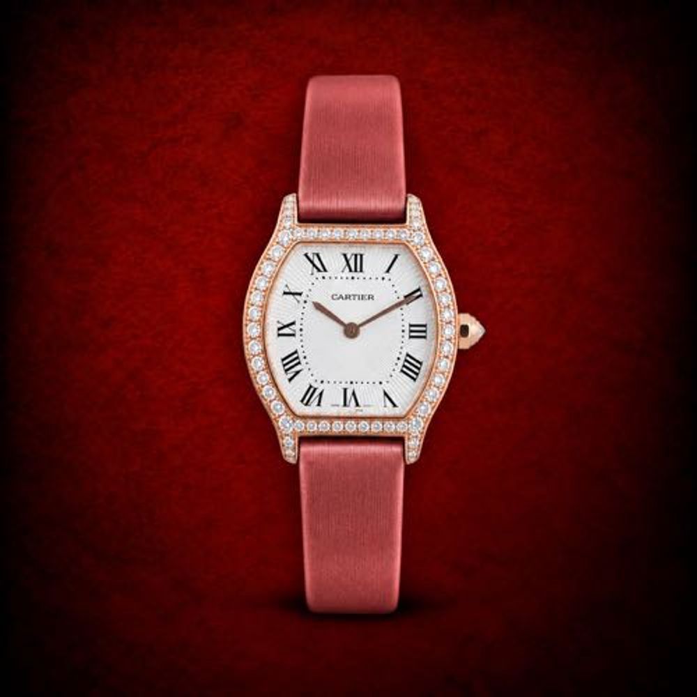 Cartiar Tortue Small Model Diamonds Set Bezel