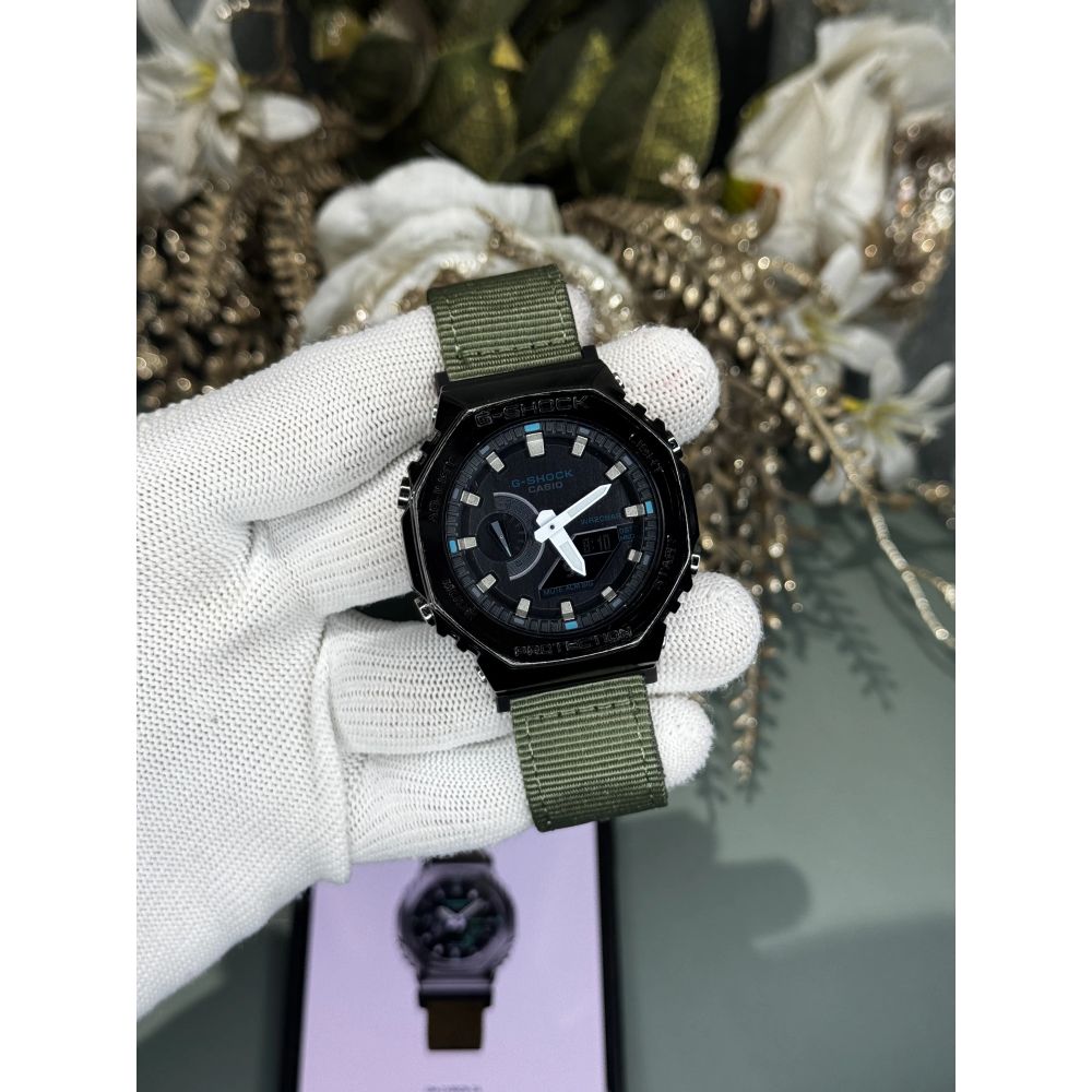 Gshock Ga2100 Gunmetal Green Premium Watch