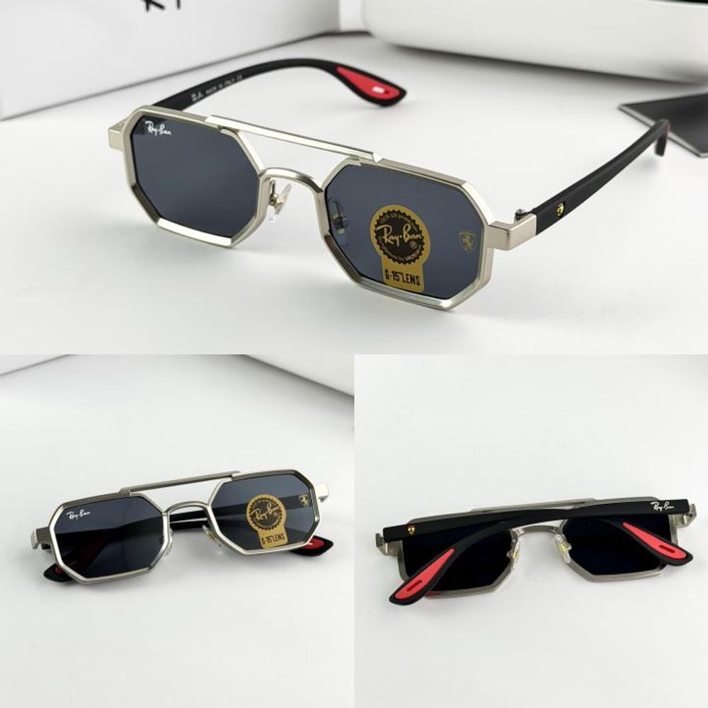 REY BAN 05 SILVER BLACK-56