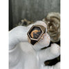 Fossi l Serpentine RoseGold Black Ring Analog Watch