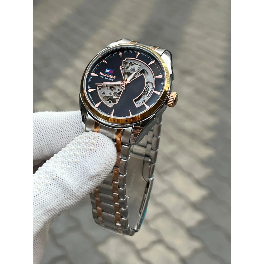 Tommy Hilfiger Automatic Two Tone Black