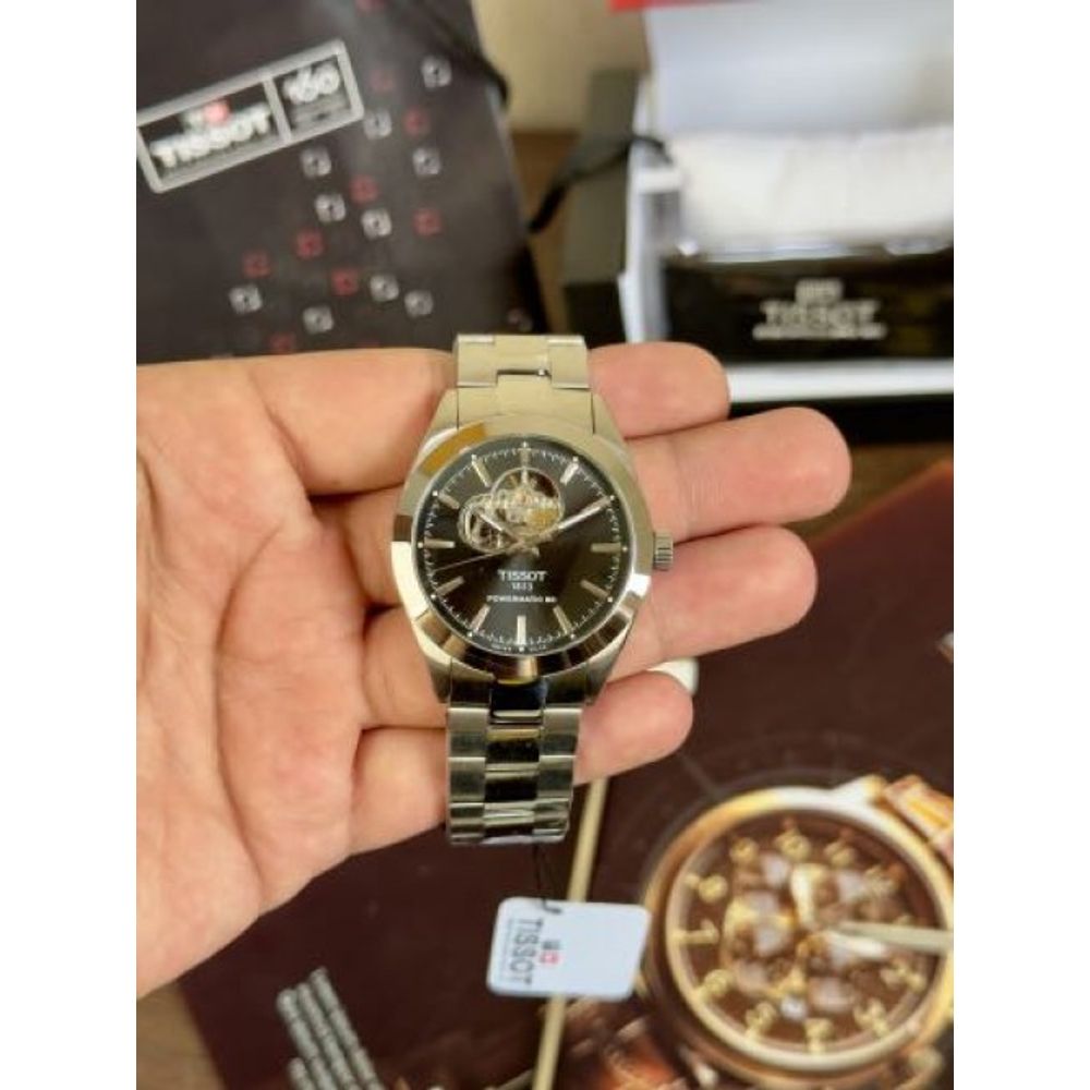 Tisot Powermatic 80 Open Heart Black