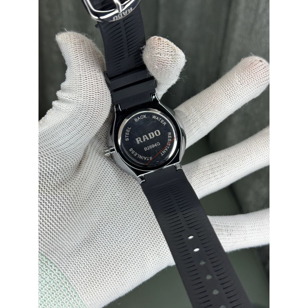 Rad o Silver Black Premium Quartz Watch