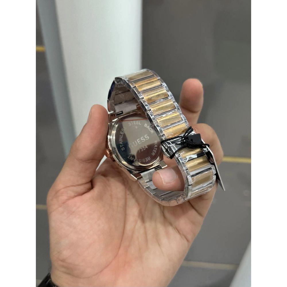 Guess Jet Dual Tone Grey Metal Premium Watch