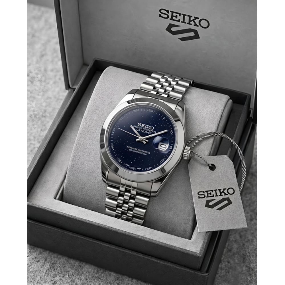 Seiko Oyster Perpetual Date Just Galaxy Blue