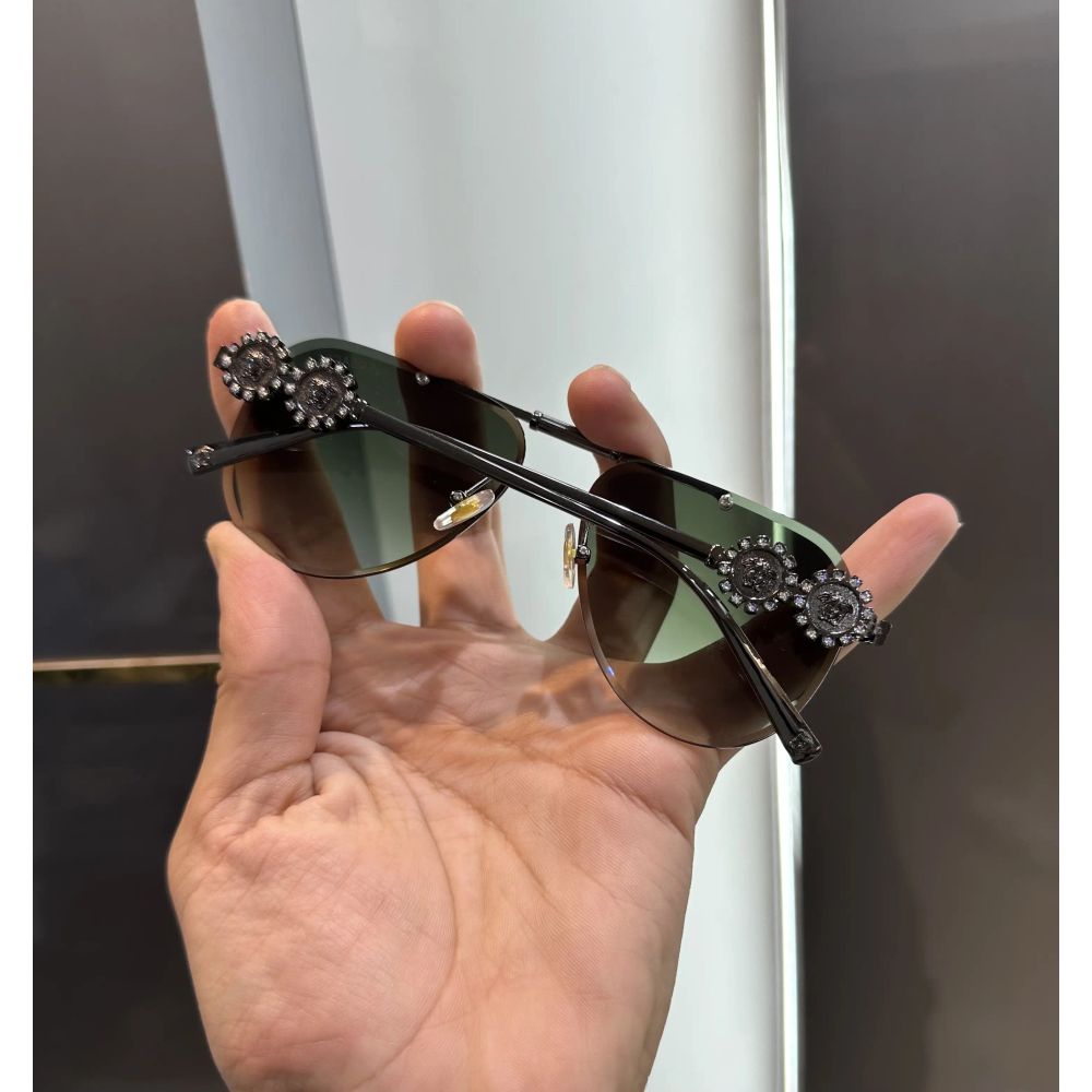 Versac e Gunmetal Green Premium Shades 3096