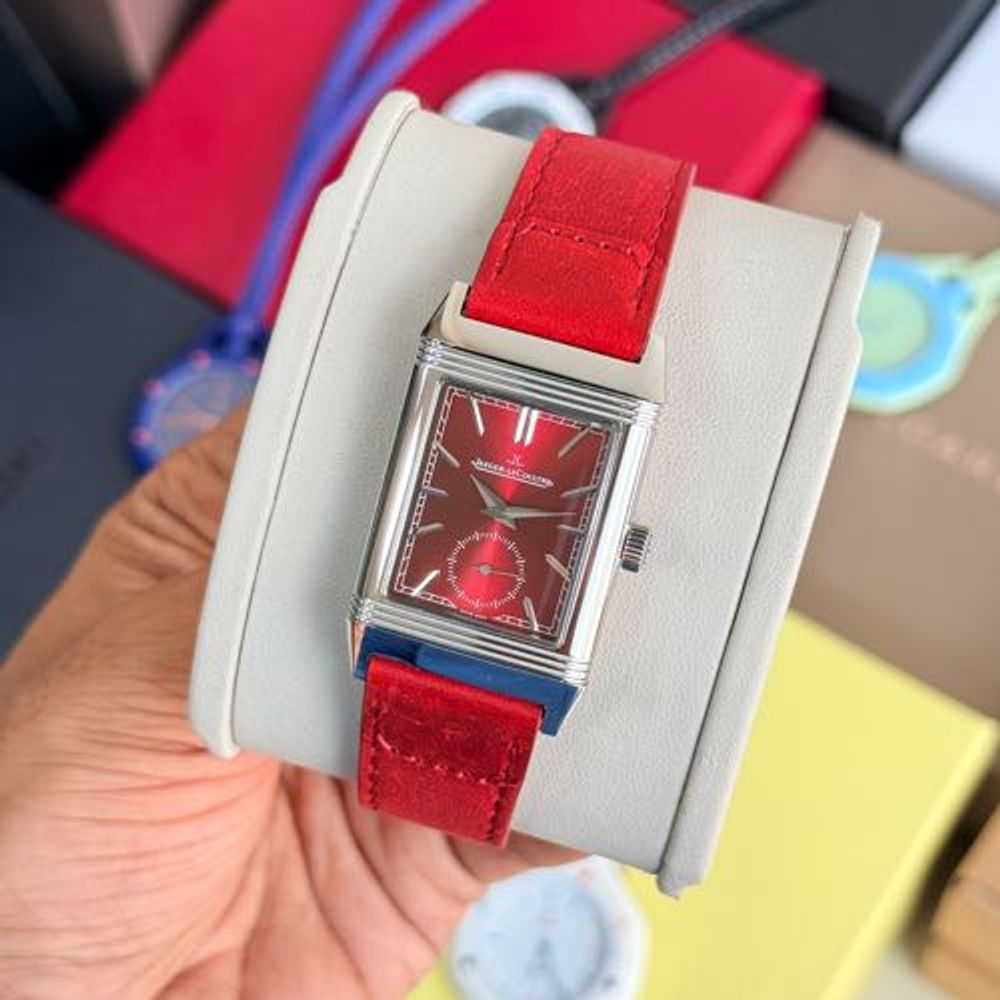 Jaegar-Le Coultre Reverso Stainless Steel Red