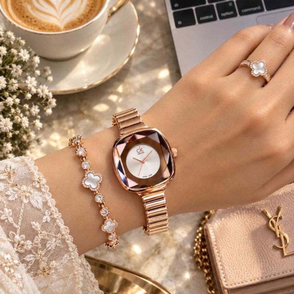CALVIN KLINE_LADIES_ROSE-WHITE