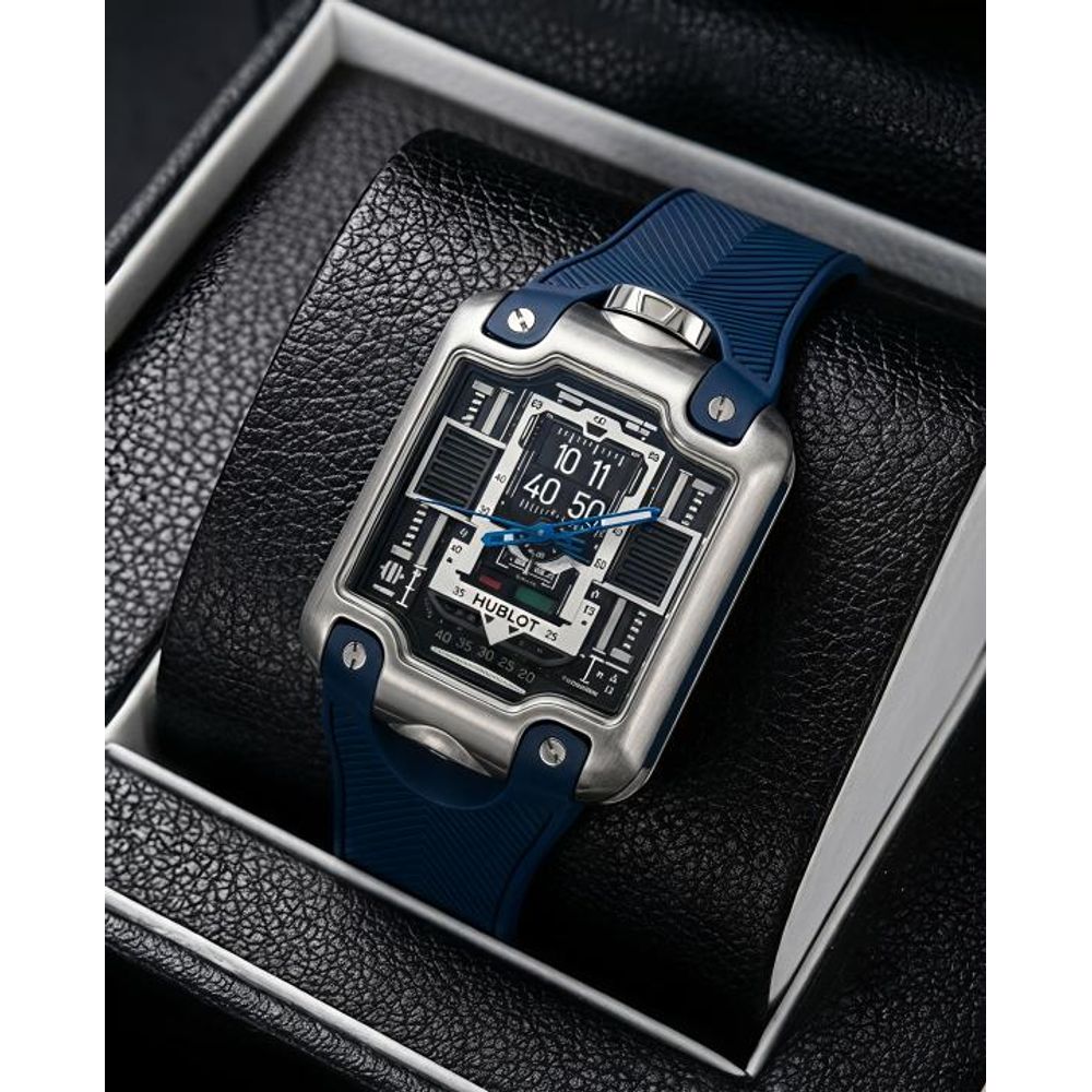 Hublot MP-10 Tourbillon Blue Silver  Dial