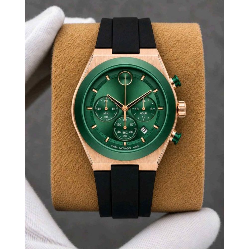 MOVADO BLACK GREEN F1012