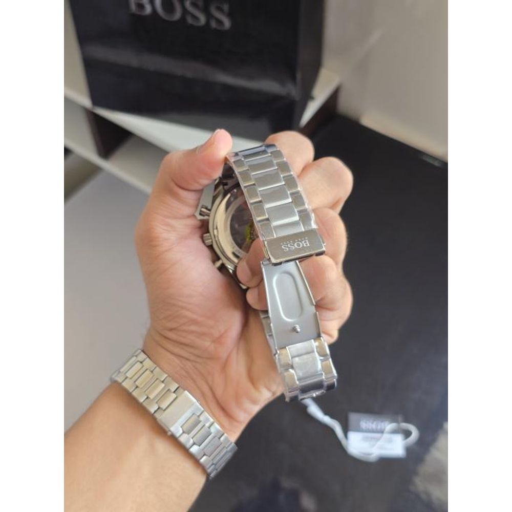 BOS S TROPER CHRONOGRAPH WATCH SIL BLUE  HVY 11 [6]