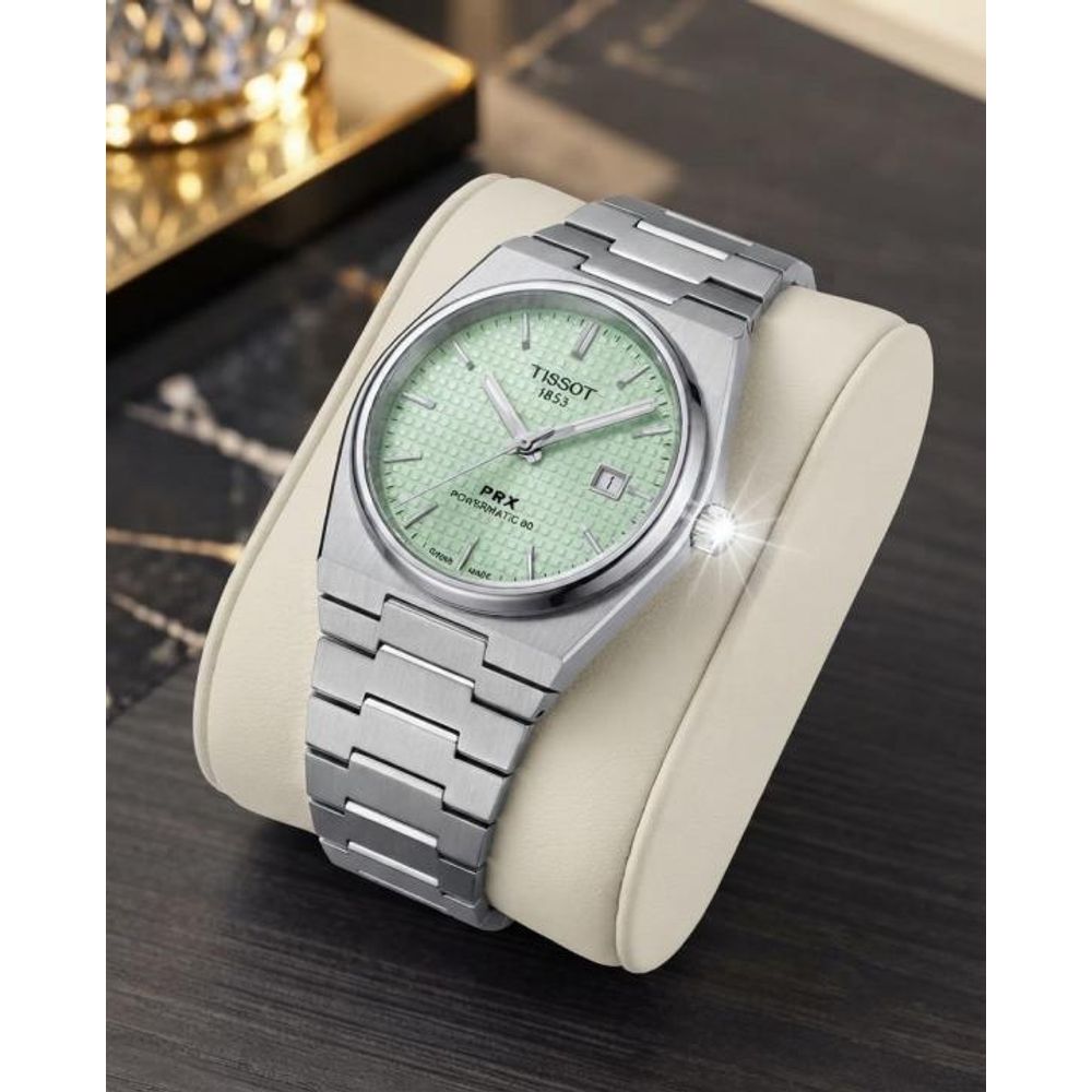 Tissoo_t 1853 PRX Textured Silver Tiffany Dial