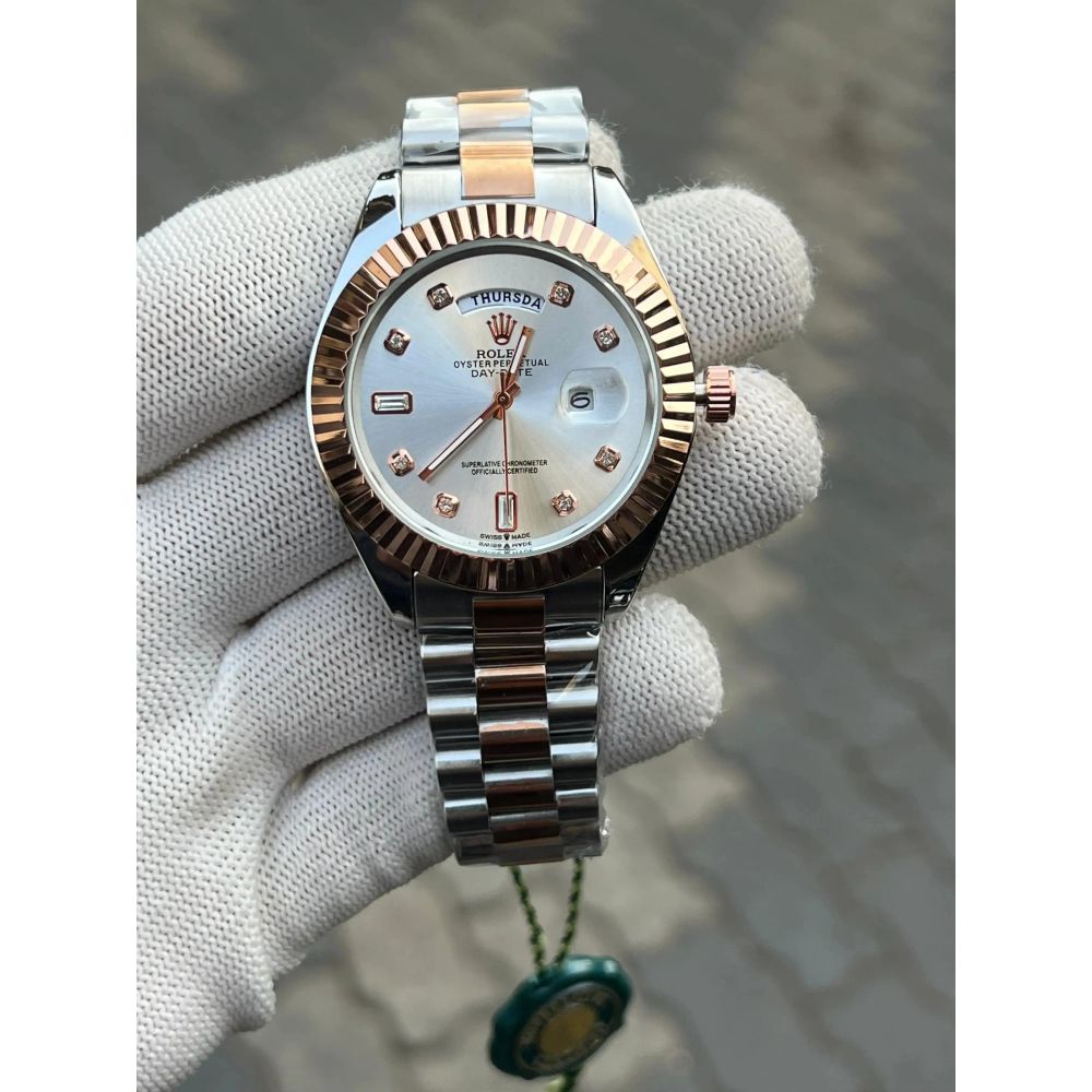 Rolex Two Tone Diamond White