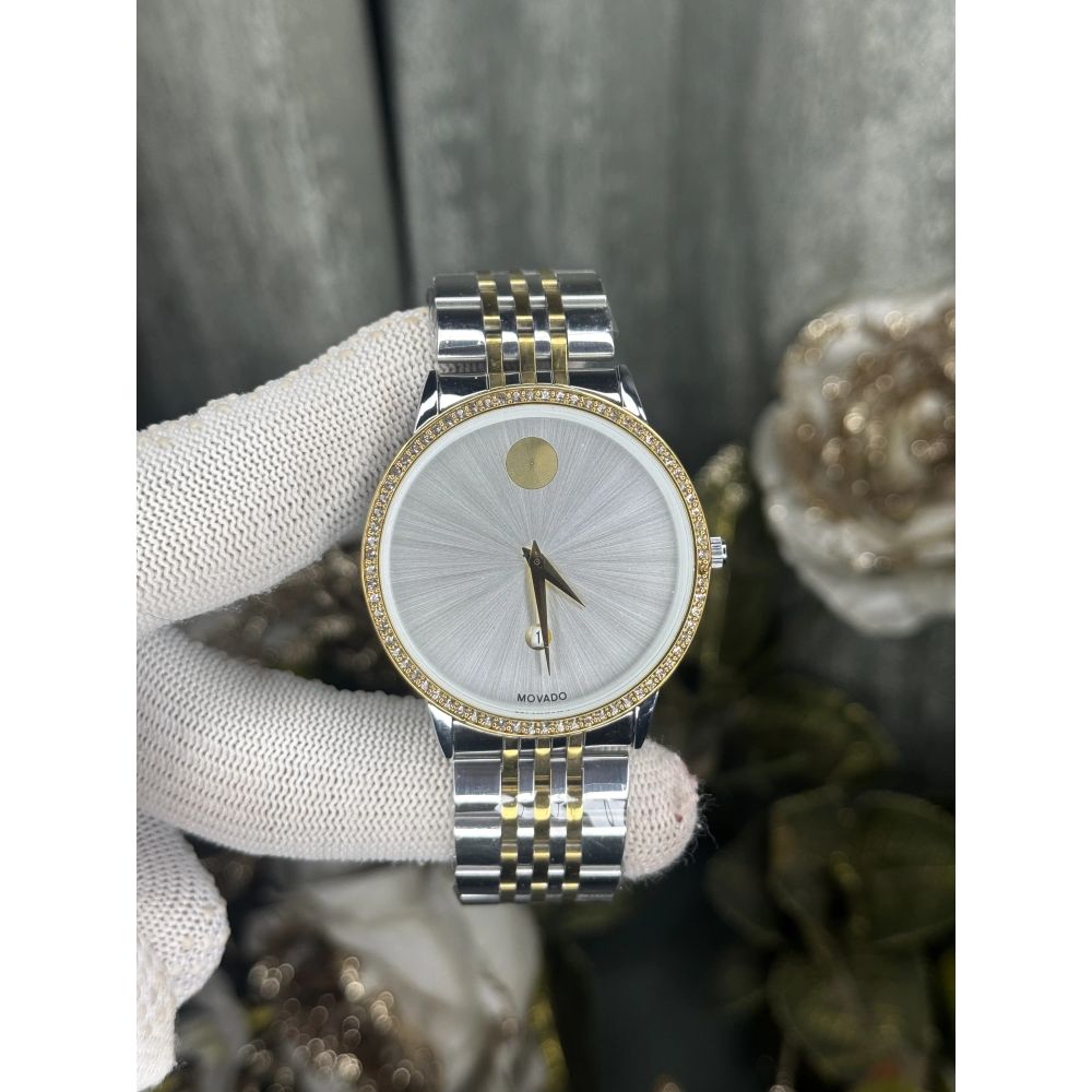 Movado Museum Classic Dual White Diamond Premium Watch