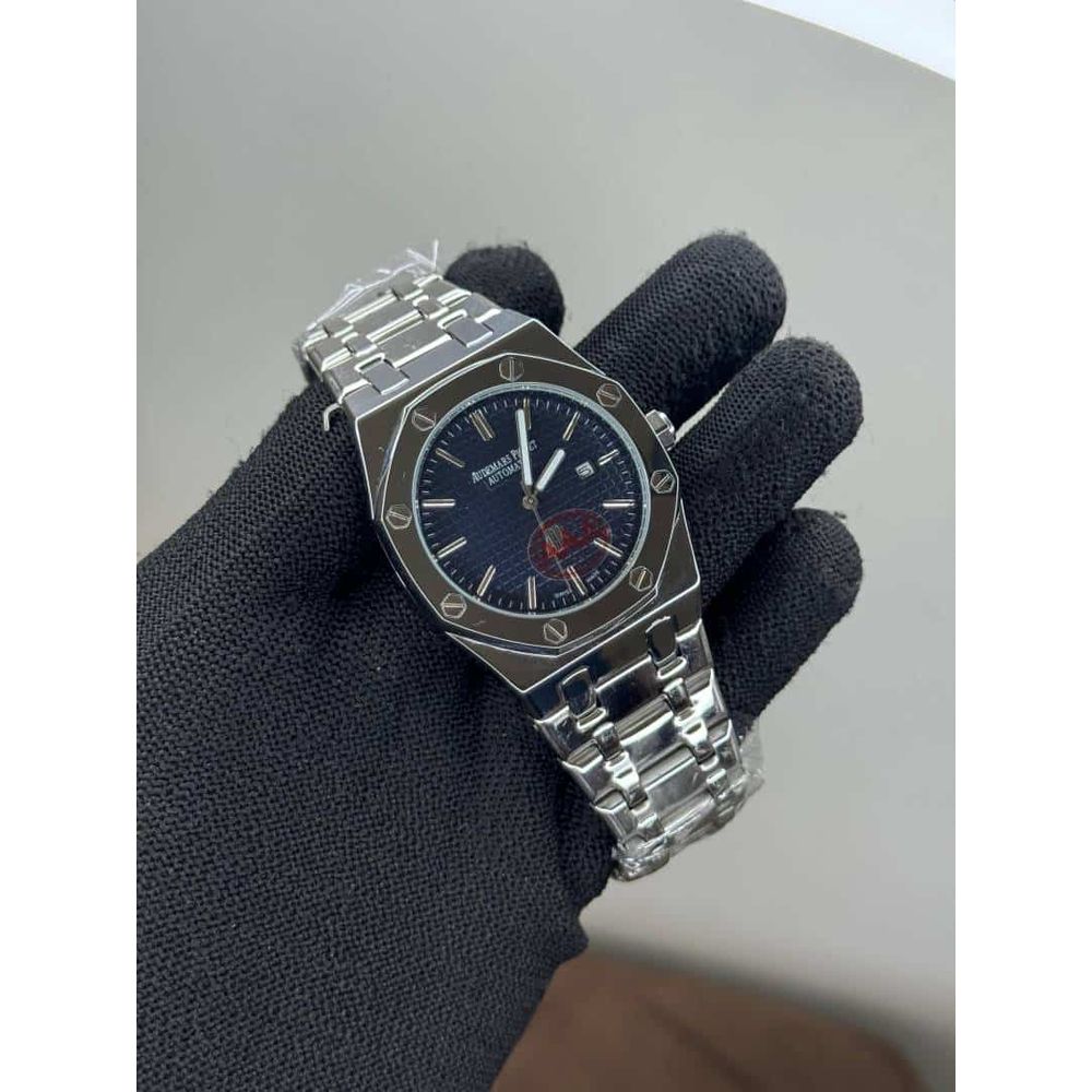 Audemars Pigue t Royal Oak Silver Blue Dial Quartz Watch