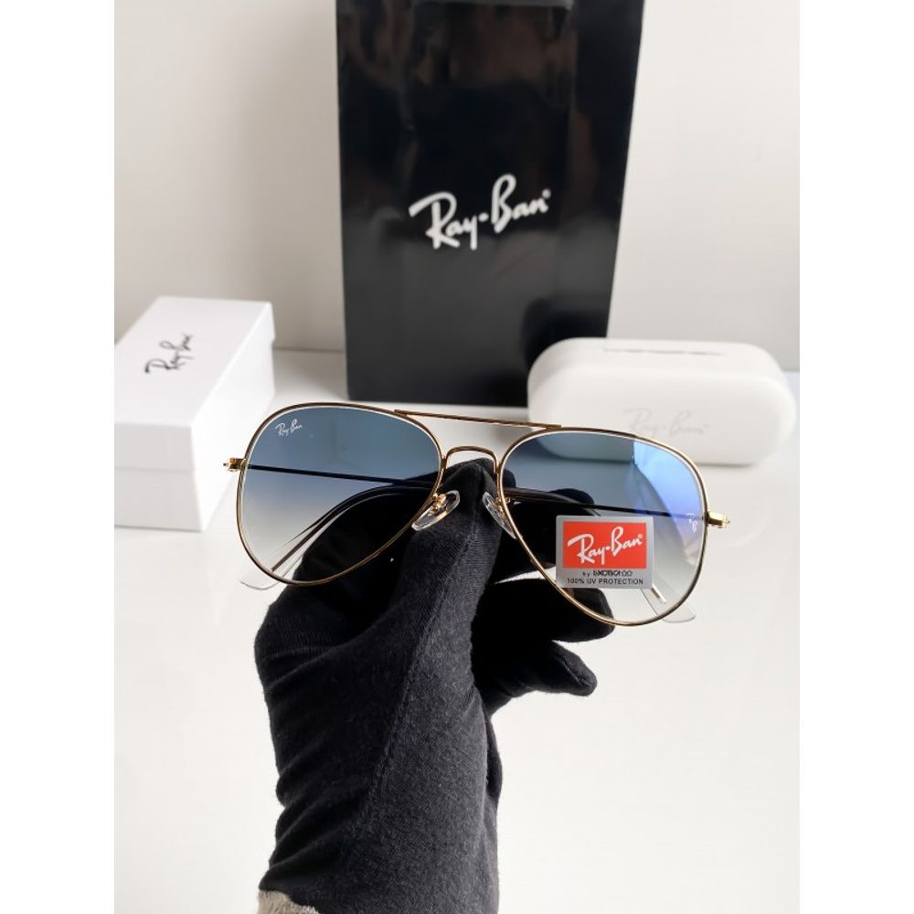 Rey ban 3026 gold blue shaded