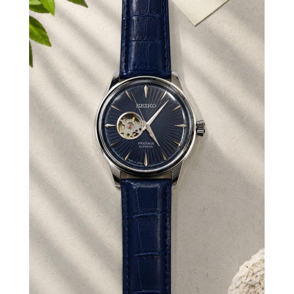 Seiko Presage Automatic Blue Silver Dial