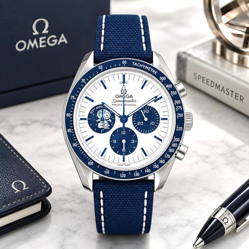 Omegg_a speedmaster Snoopy 50Th Anniversary