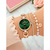COAC CH LADIES ROSE GREEN ANALOG 620