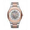 ArrWa%! Exchage Skeleton automatic Two Tone White Dial