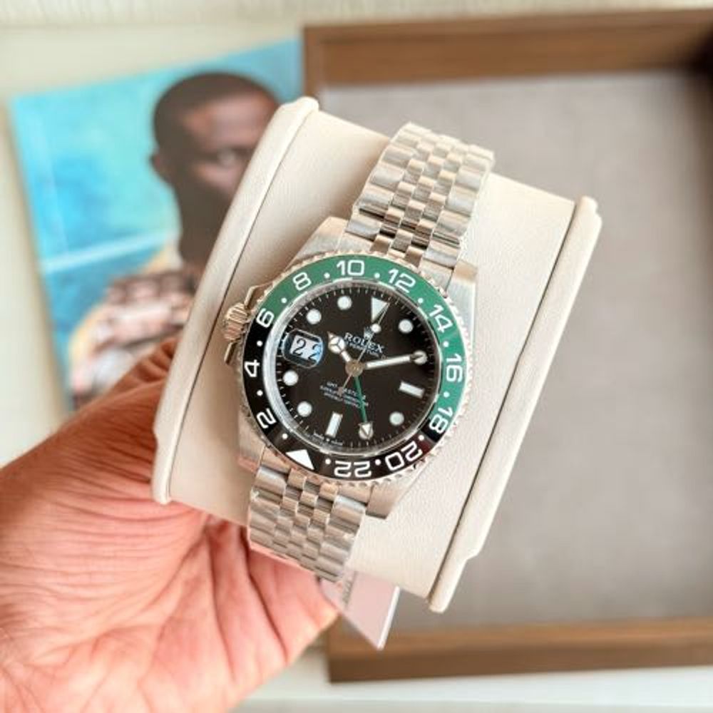 Rollex GMT Master II Semi ETA With Acrylic Box