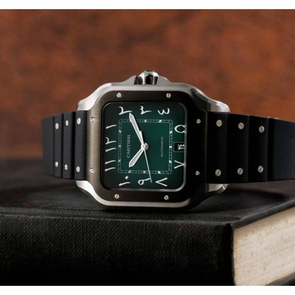 Cartiie_r Santos Automatic black green arabic