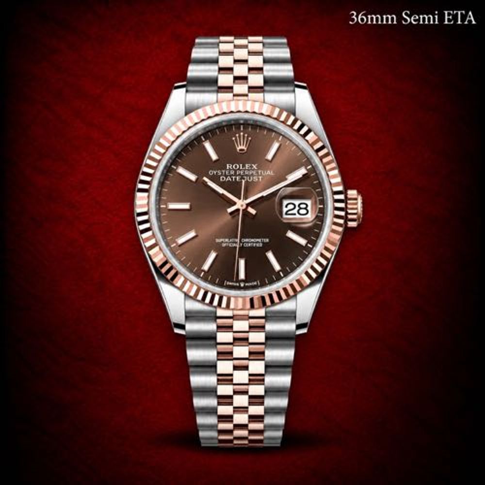 Rollex Day Date 36mm Chocolate Brown Dial