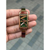 Michael Kor_s Empire Rectangle Rose Green Women's