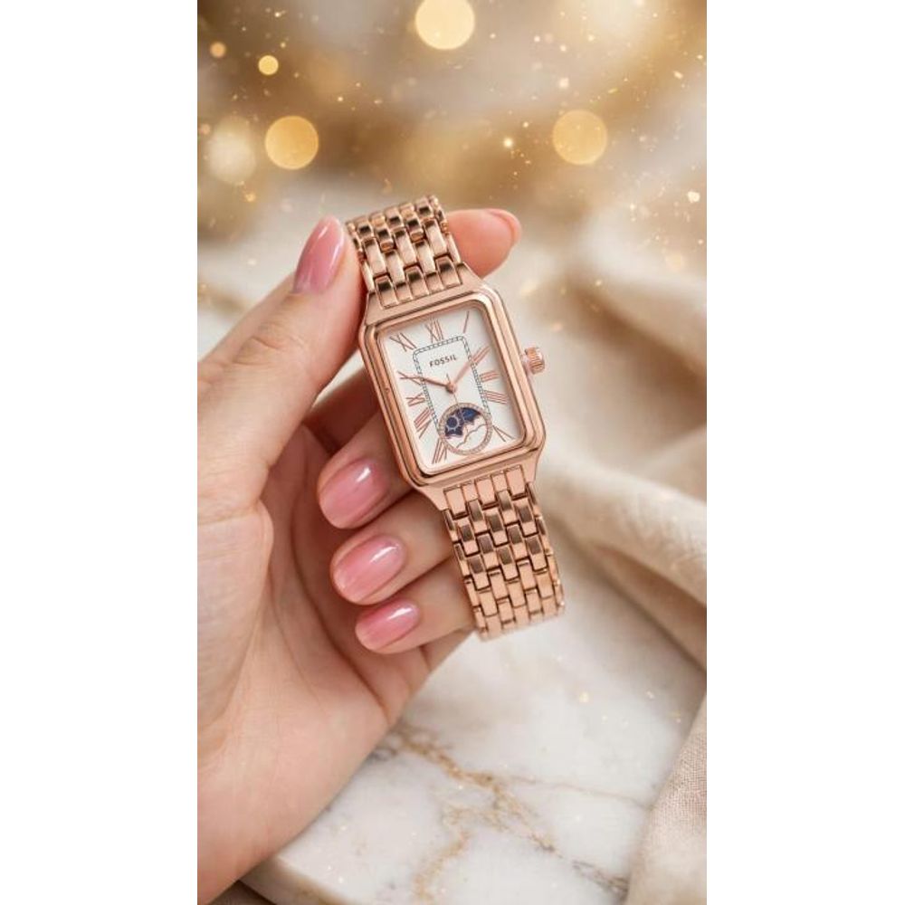 Fossiil Women ES5398 Sunmoon Rosegold White