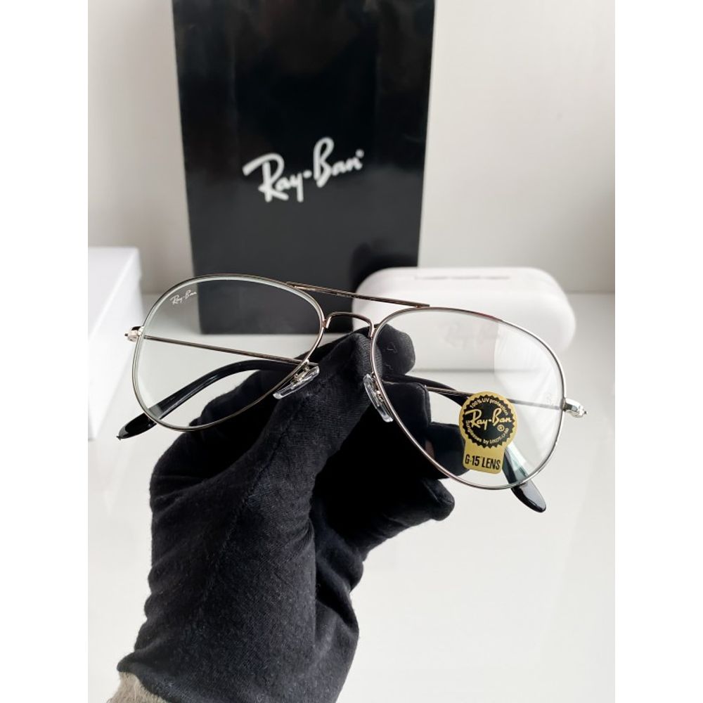 Rey ban silver frame